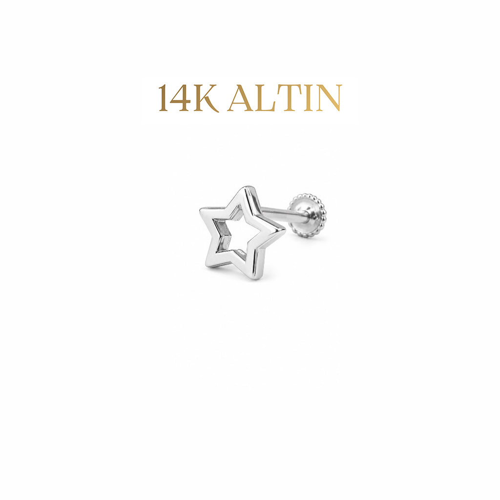 14K Yıldız Piercing