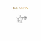 14K Yıldız Piercing