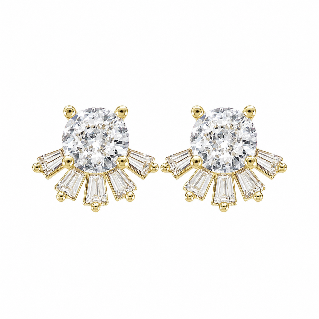 Design Solitaire Earrings