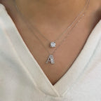 Baget Taşlı Harf Kolye