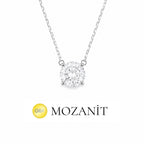 7 mm Mozanit Tektaş Kolye