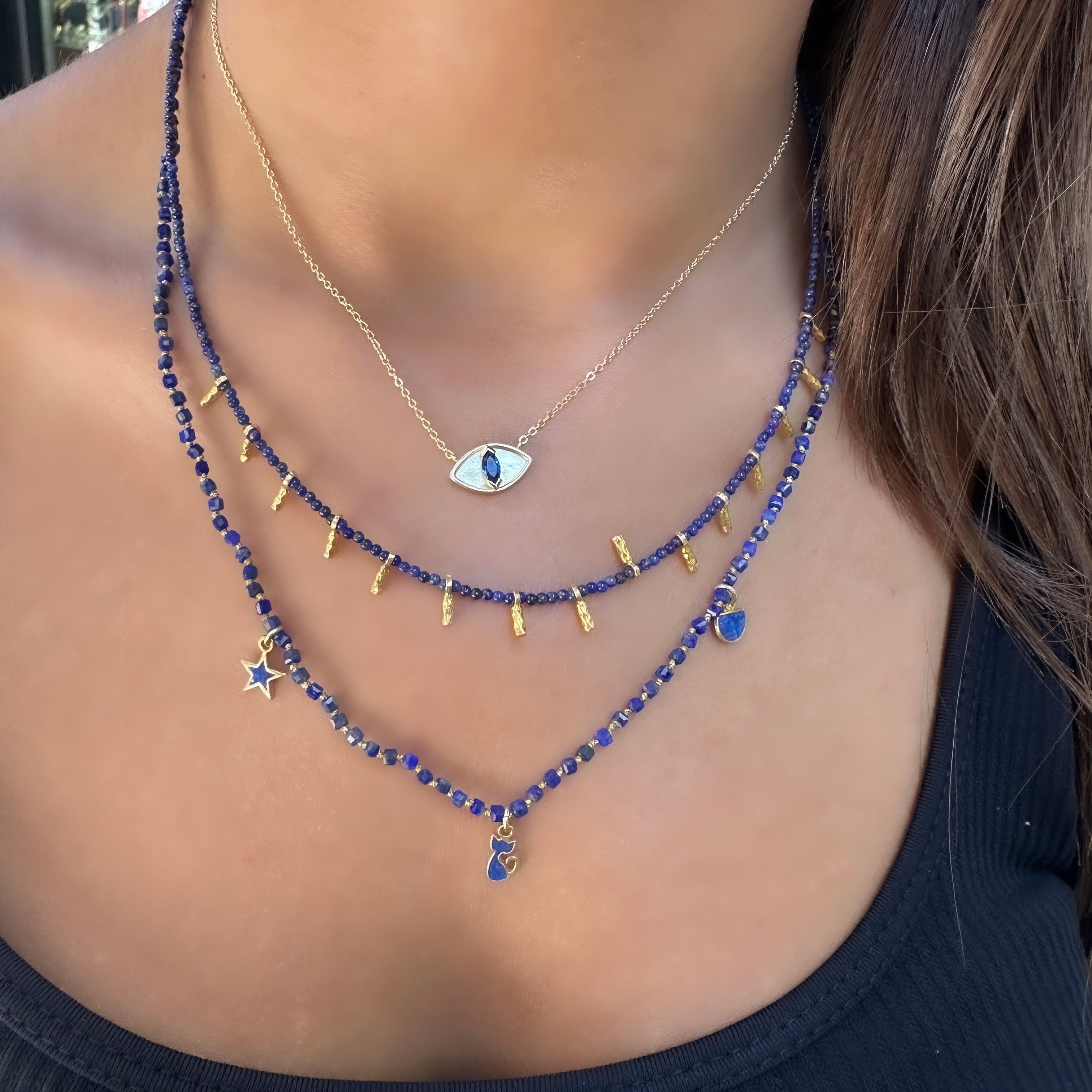 Figürlü Doğal Taş Kolye