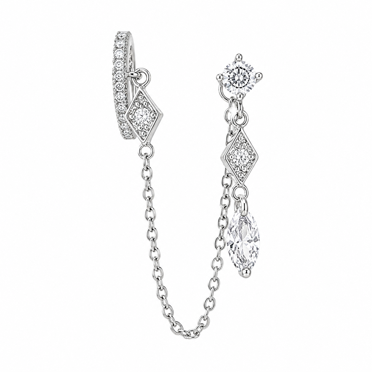 Emma Chain Drop Ohrringe