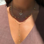 Designer Taşlı Y Kolye