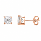 Five mm Solitaire Earring