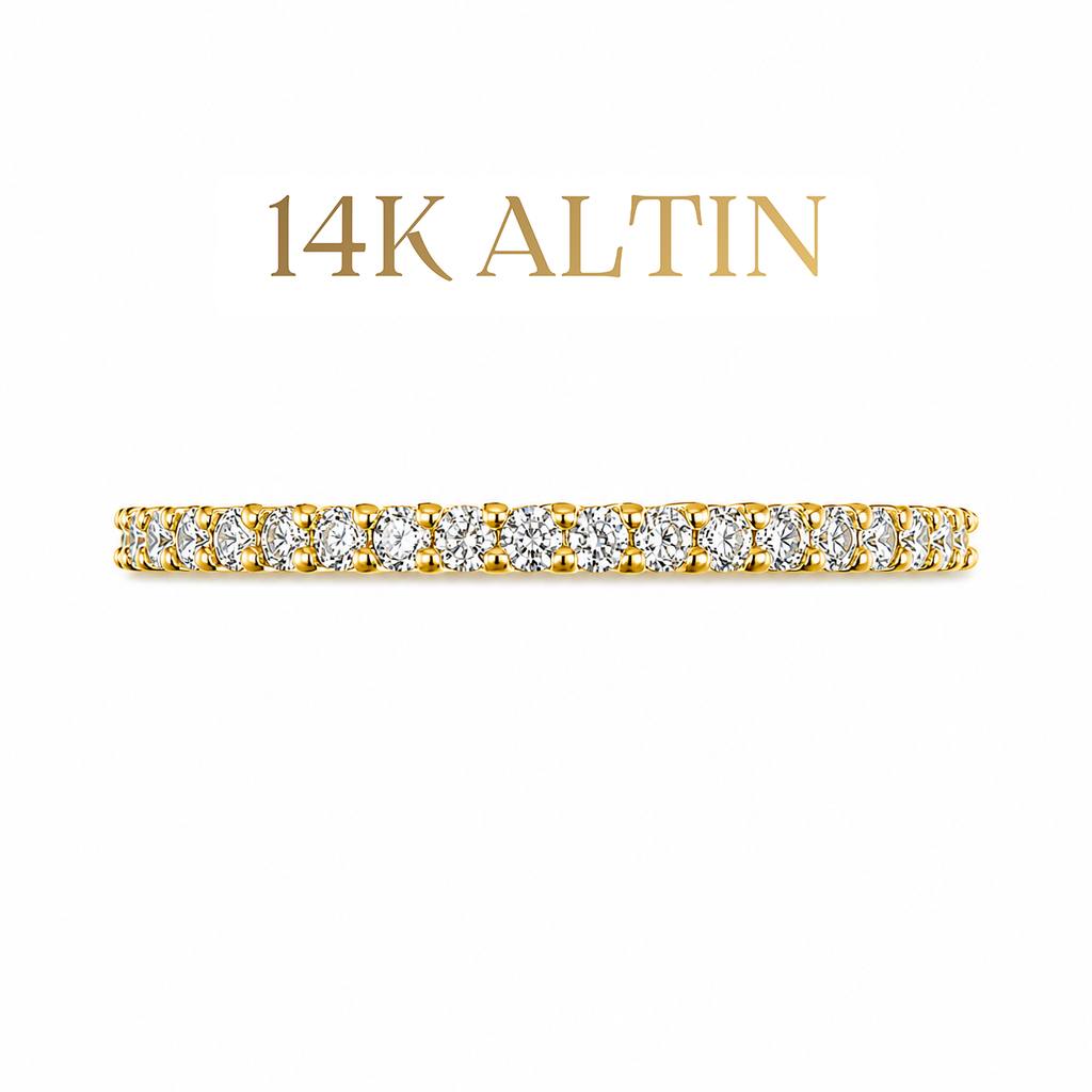 14K İnce Tamtur Yüzük
