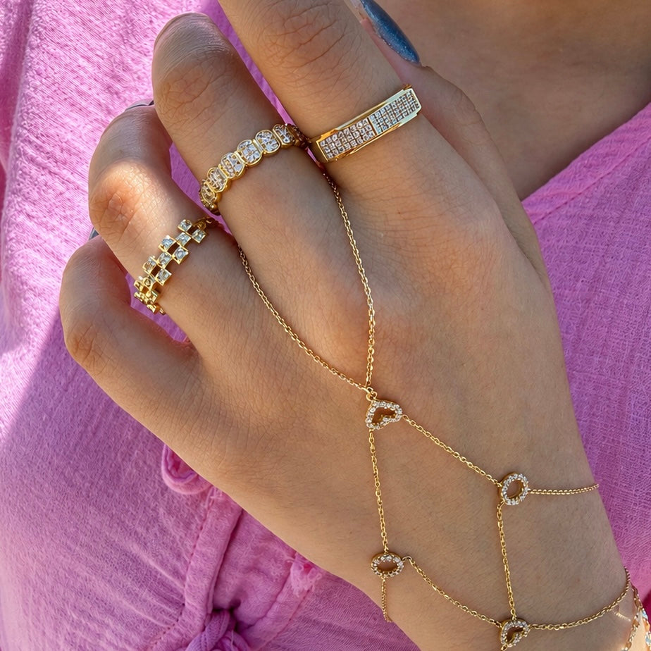 14K Chevron Yüzük