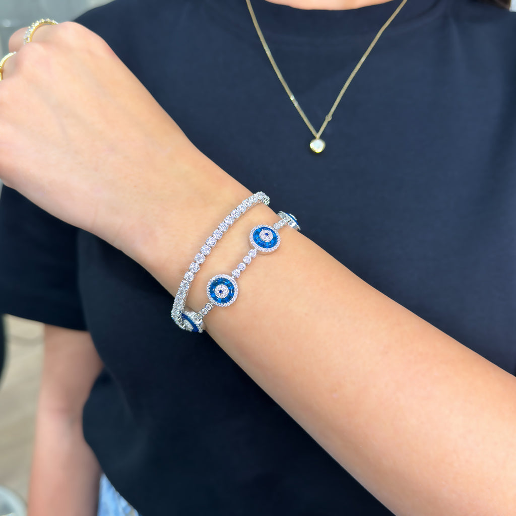 Five-piece Glasseye Bracelet