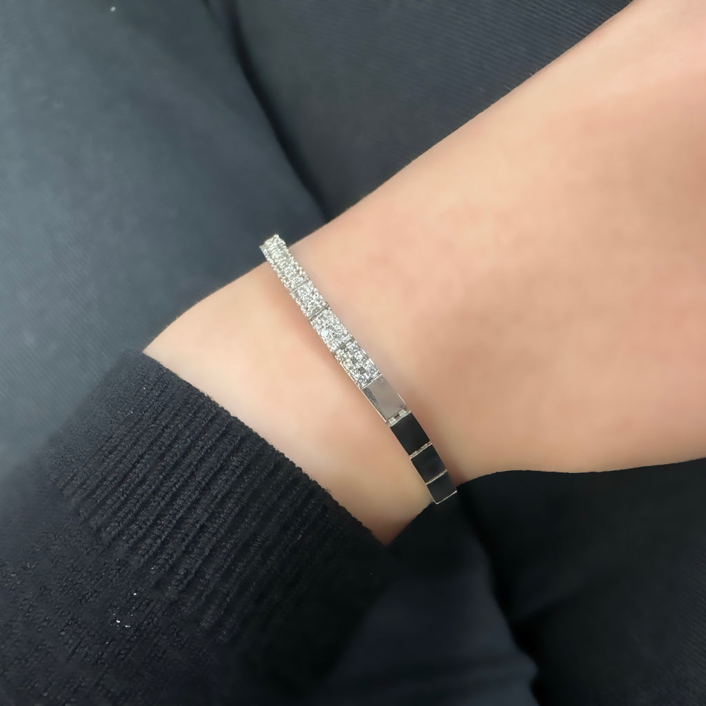 İki Sıra Taşlı Bileklik