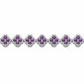 Armband mit violetter Klee-Stein