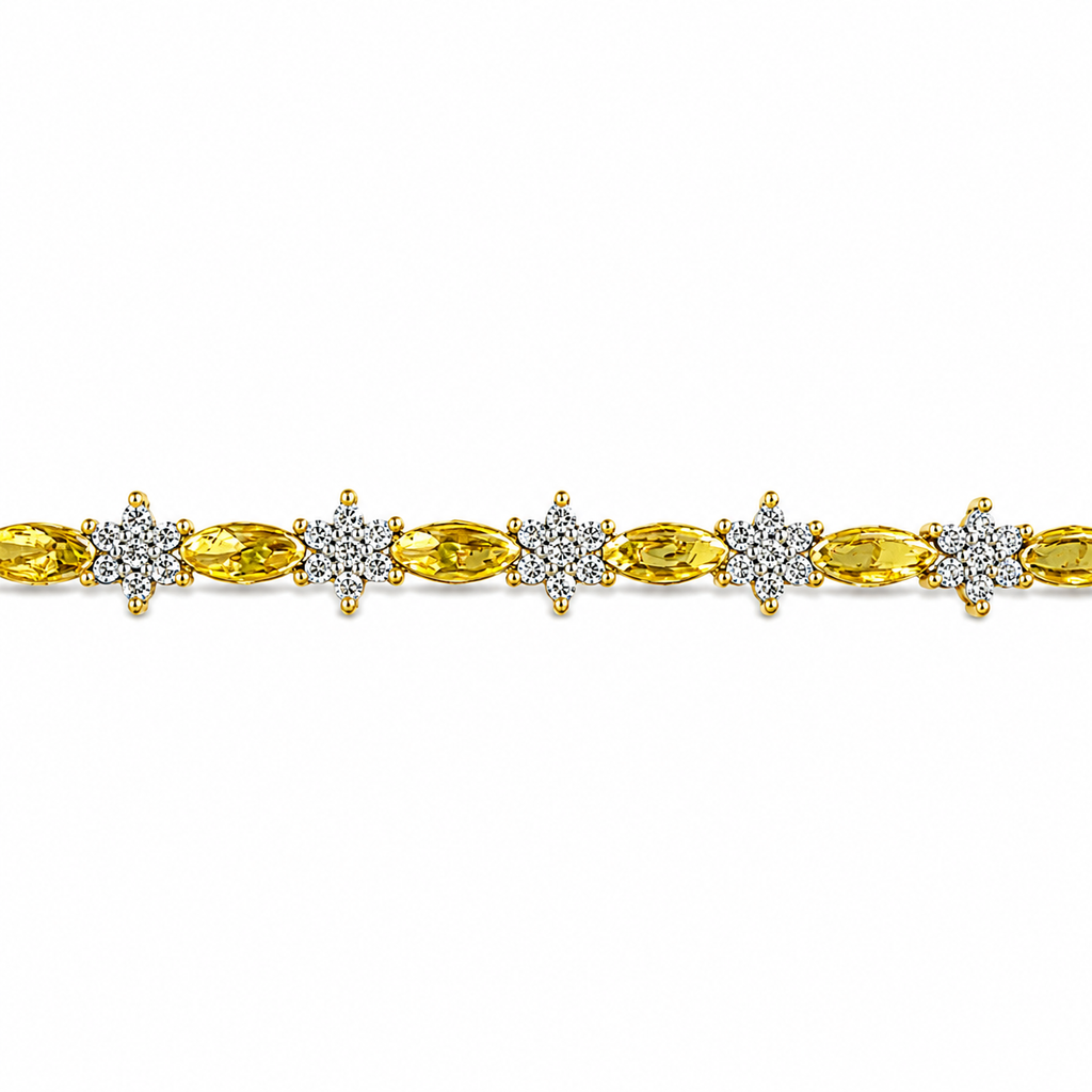 Flower Spaced Bracelet