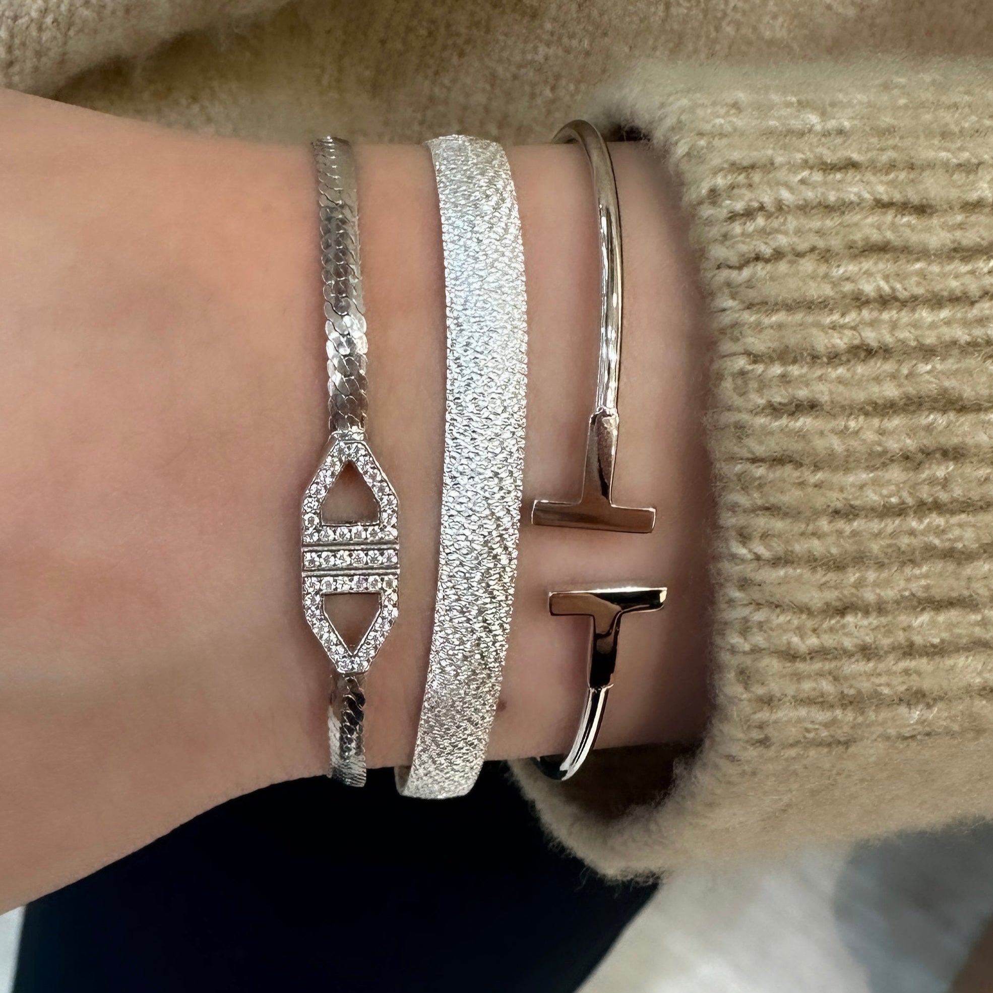 İtalyan Simli Bileklik