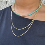 Turkuaz Doğal Taş Kolye