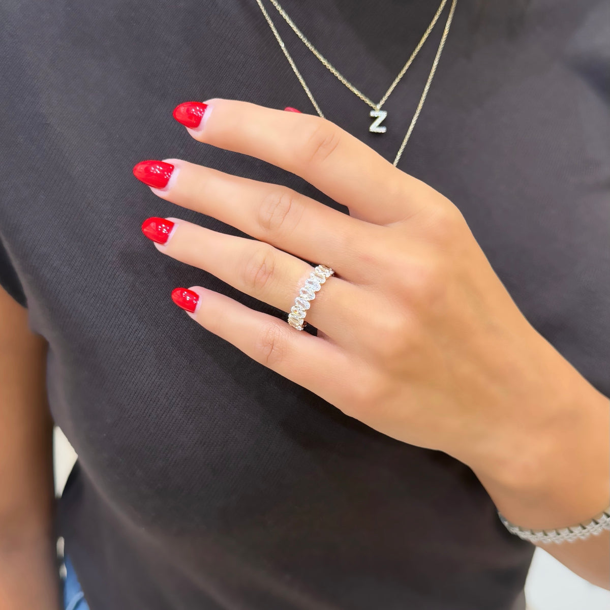 14K Oval Tamtur Yüzük