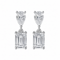 Baguette Stone Drop Earrings