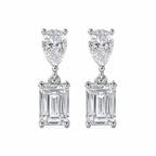 Baguette Stone Drop Earrings