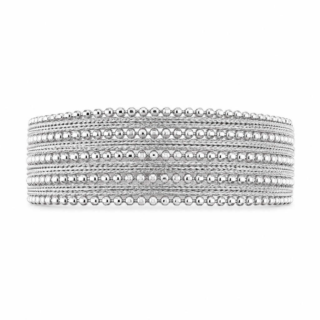 9-Row Ball Straw Model Bangle