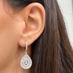 Baget Taşlı Sallantılı Küpe