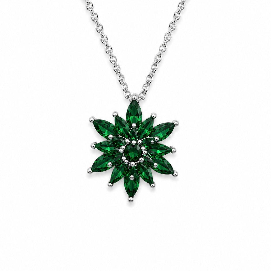 Yeşil Lotus Kolye