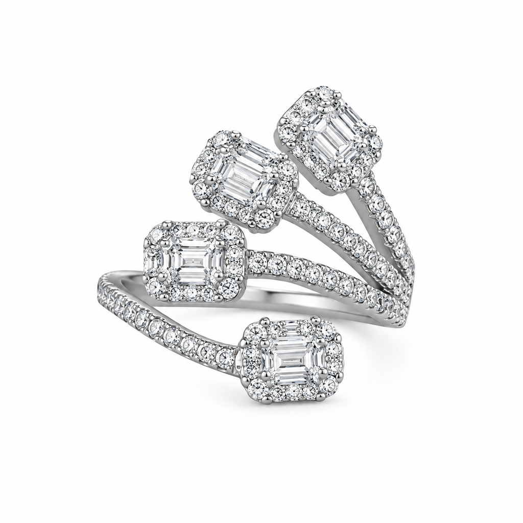 Ring im Baguette-Stein-Design