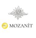 Mozanit Lotus Tektaş Yüzük