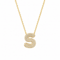 Domed Letter Necklace