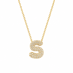 Domed Letter Necklace