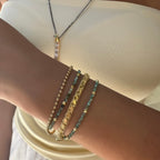 Amazonit Taşlı Doğal Taş Bileklik