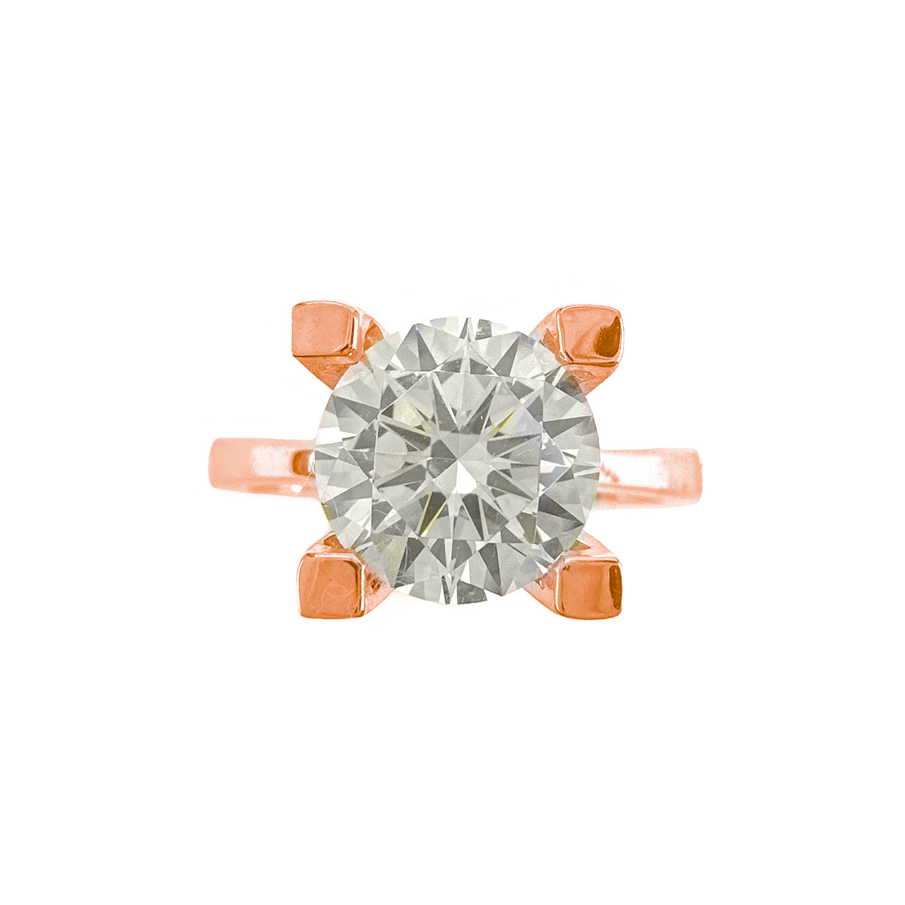 İki Karat G-Color Tektaş Yüzük