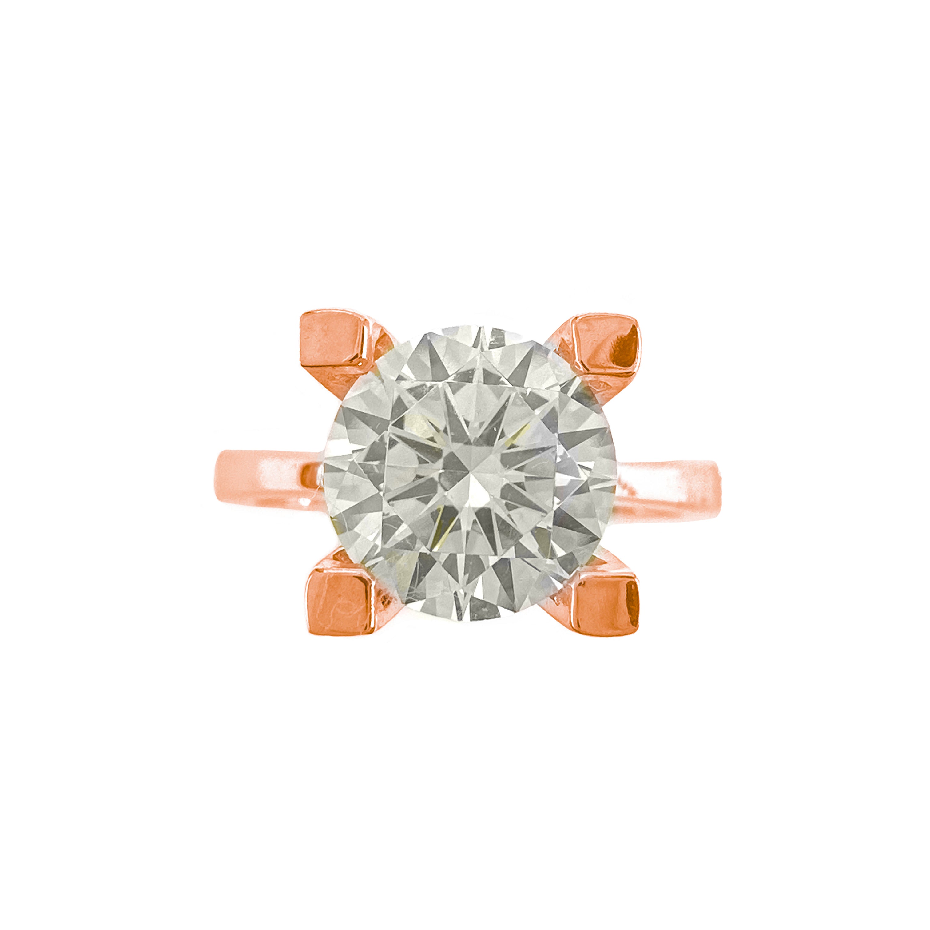 Bir Karat G-Color Tektaş Yüzük