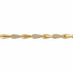Armband mit Steinchen im Tropfen-Design