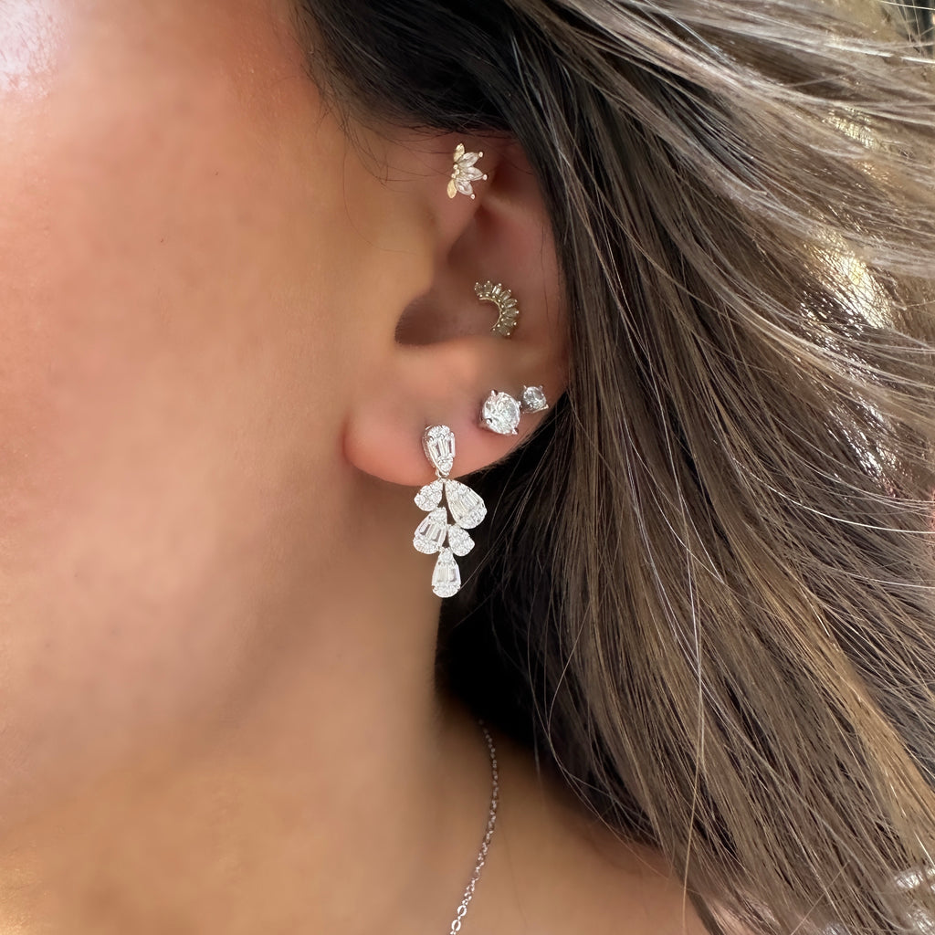 Damla Baget Taşlı Gece Seti