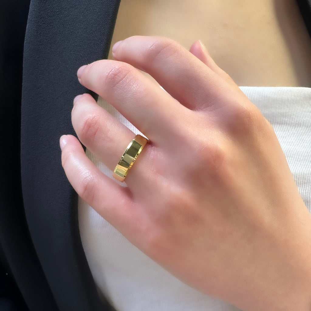 Beş mm Küt Model Alyans