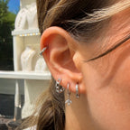 Taşlı Burgu Halka Piercing