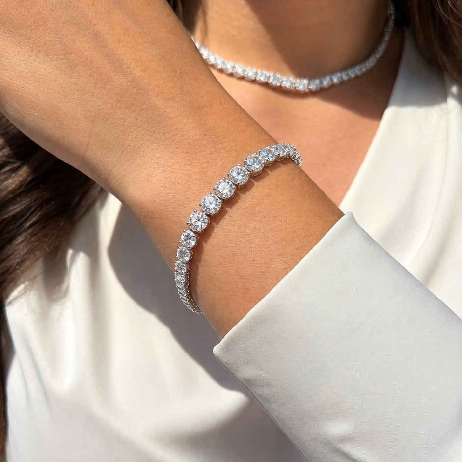 Armband mit Moissanit-Steinen