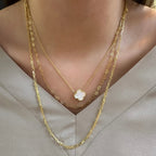 Kleine und große Büroklammerkette