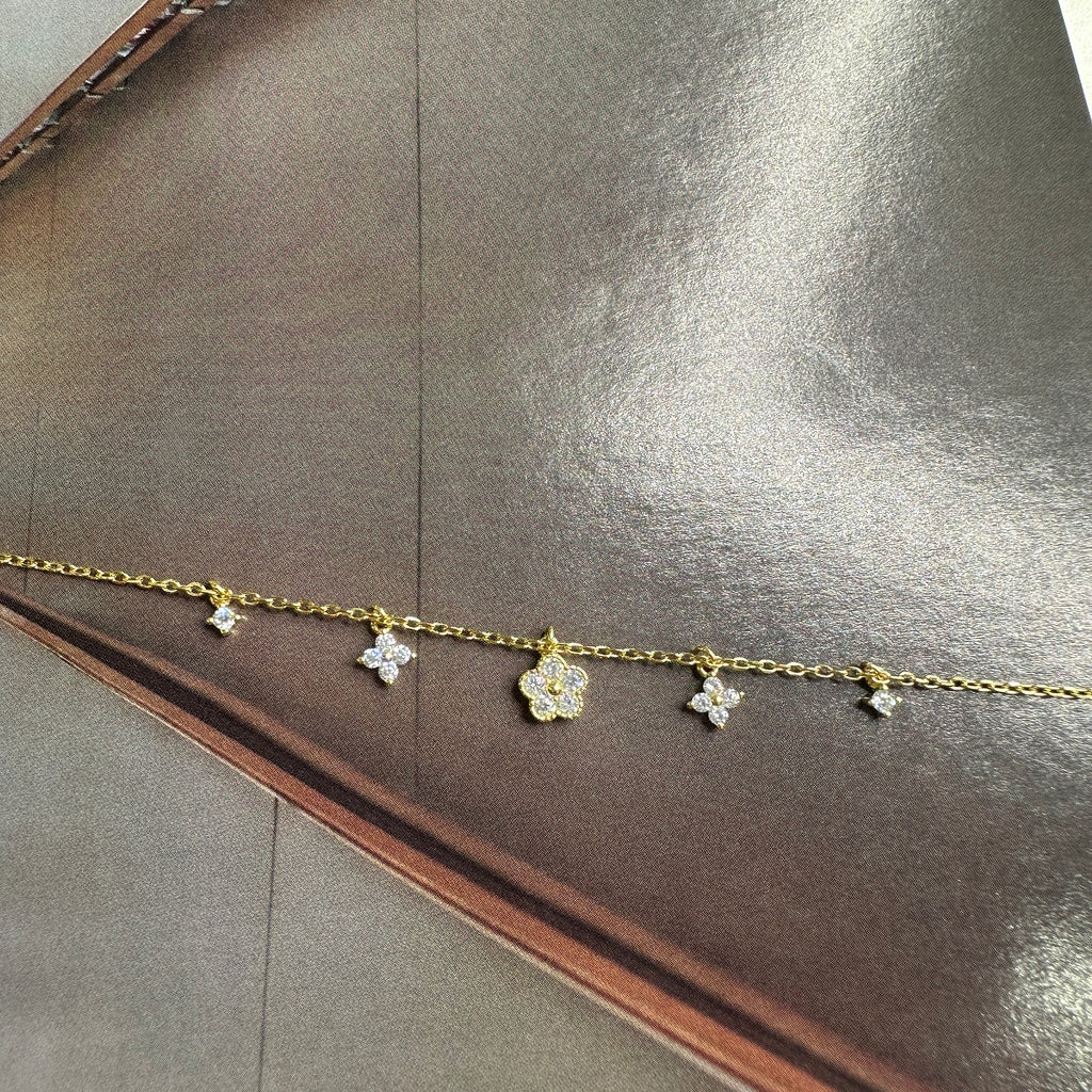 Sallantılı Çiçekli Halhal