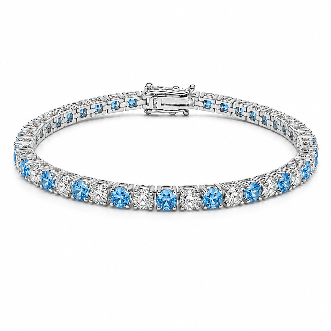 3 mm Aqua Steinweg Armband