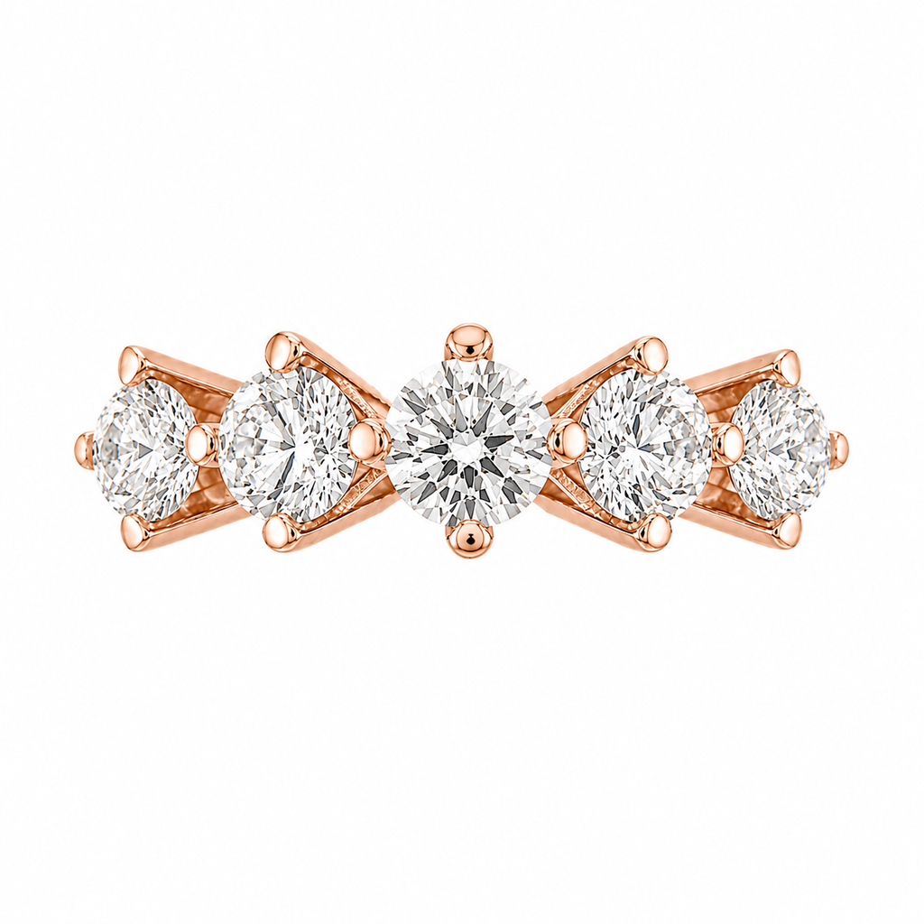 Three Carat Five Stone Ring