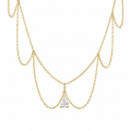 Damla Sallantılı Designer Choker Kolye