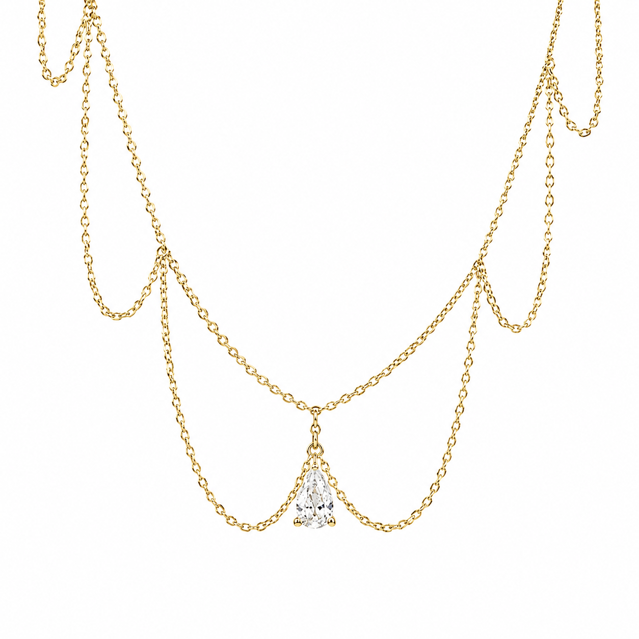 Damla Sallantılı Designer Choker Kolye