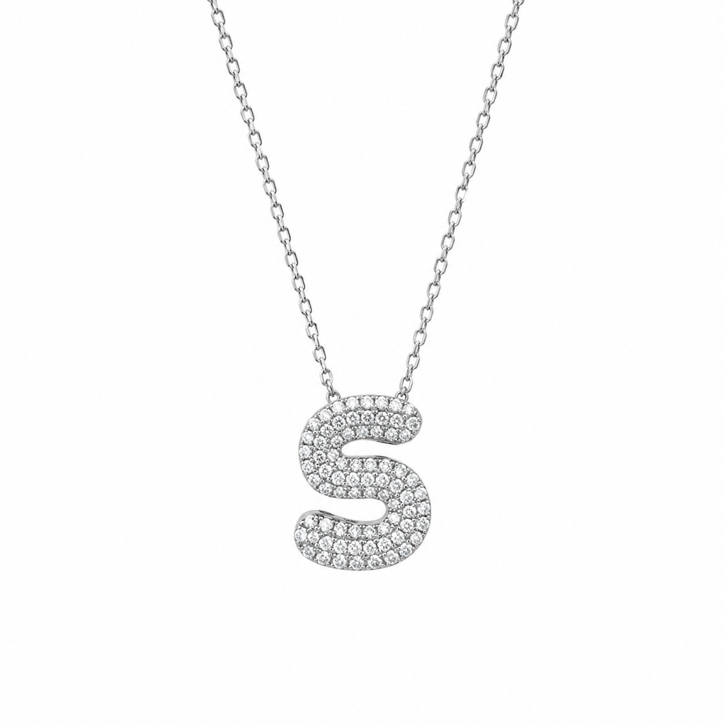 Domed Letter Necklace