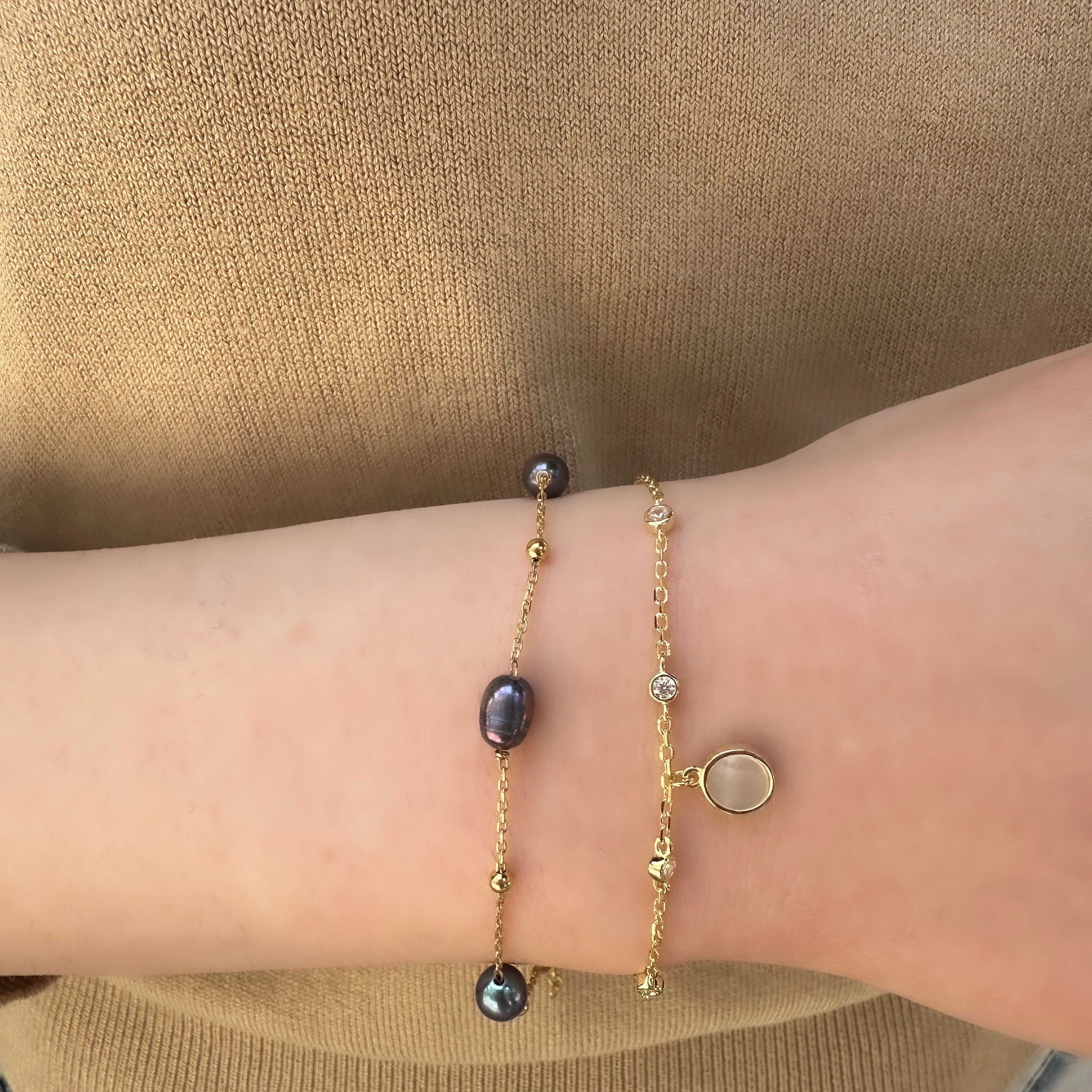 Siyah İnci Bileklik