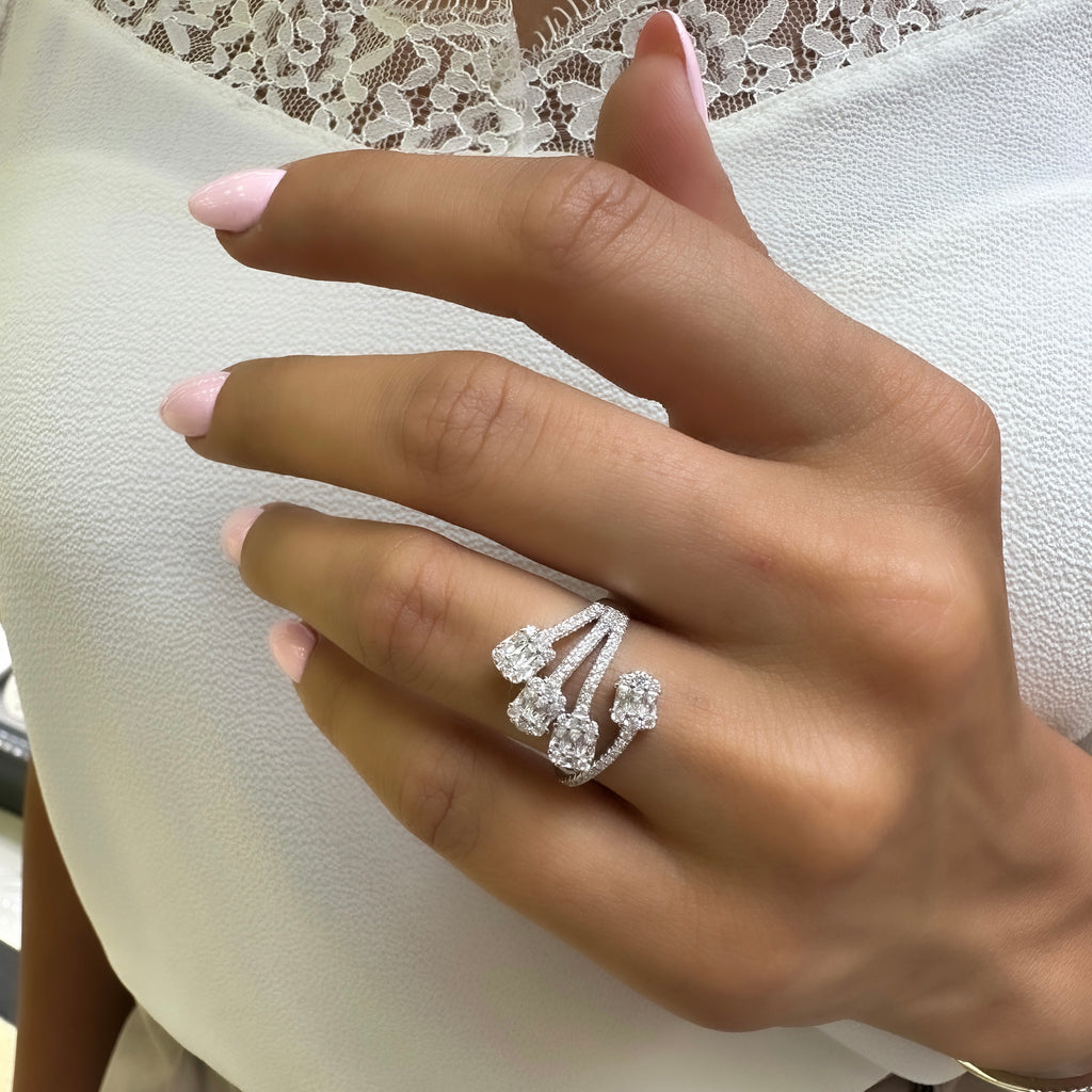 Ring im Baguette-Stein-Design