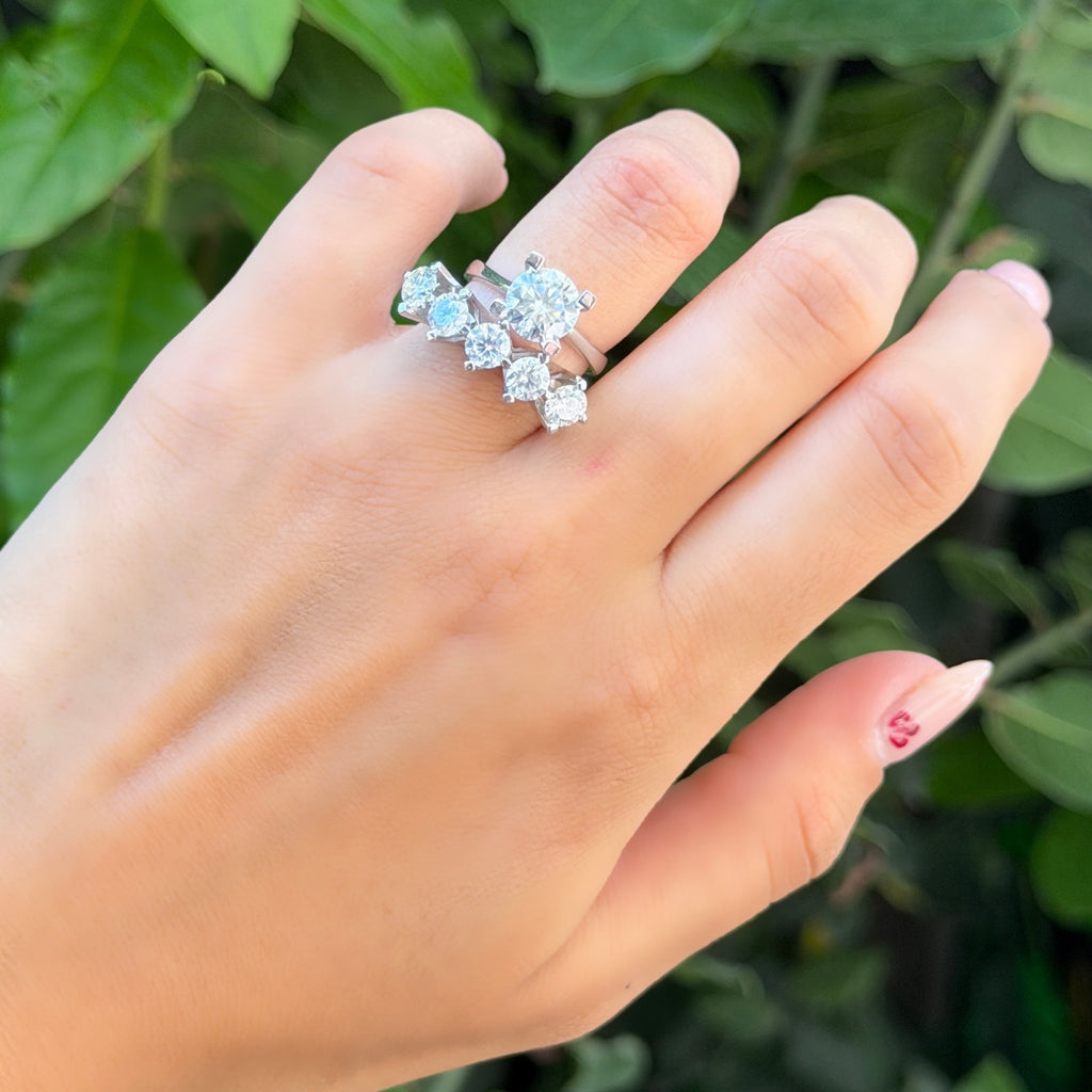Two Carat Moissanite Solitaire Ring
