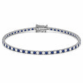 Zweieinhalb mm Armband mit Lapislazuli
