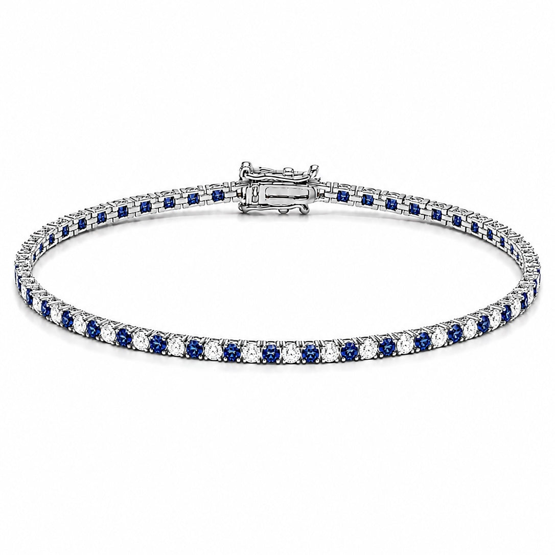 Zweieinhalb mm Armband mit Lapislazuli