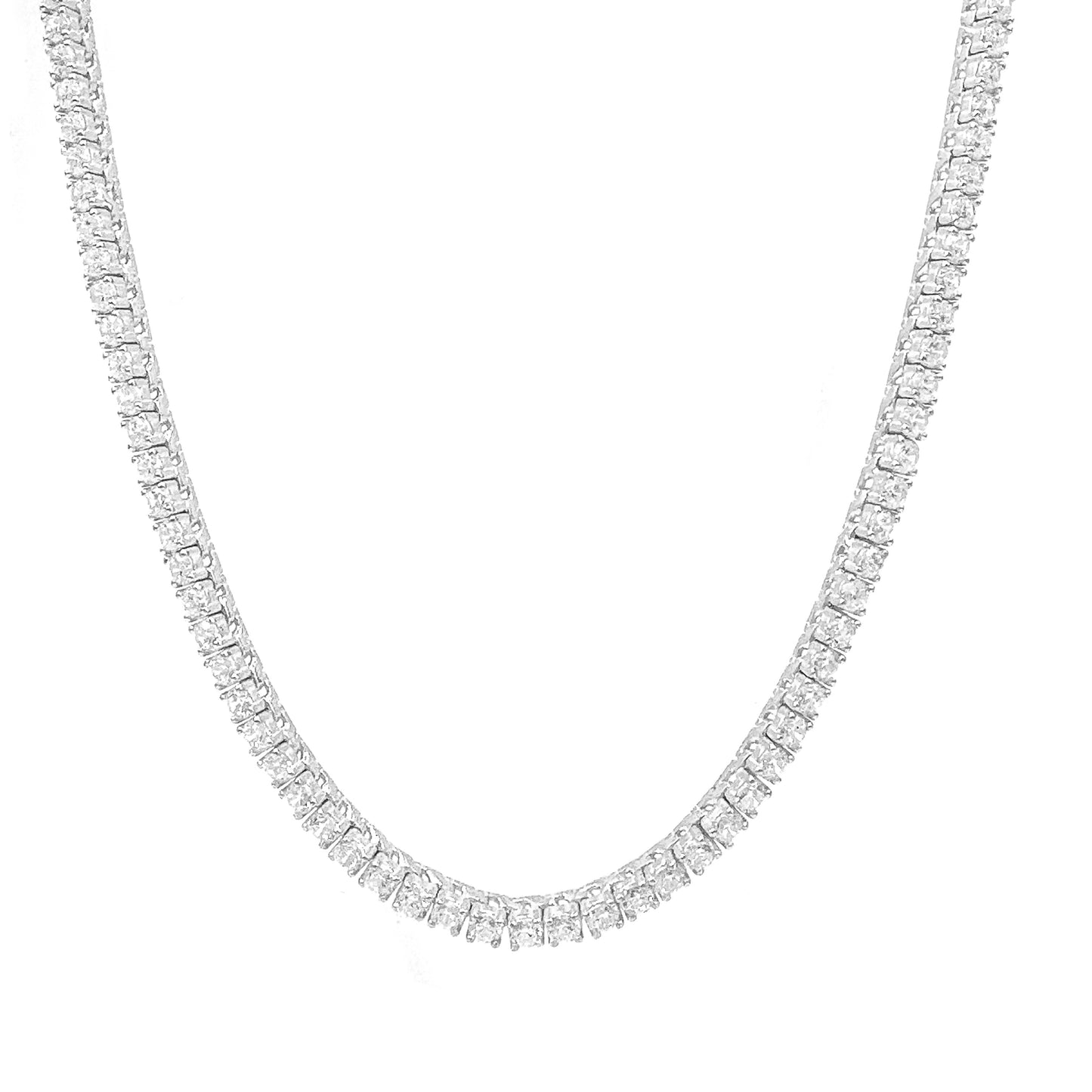 Three mm Moissanite Waterway Necklace