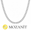 Three mm Moissanite Waterway Necklace