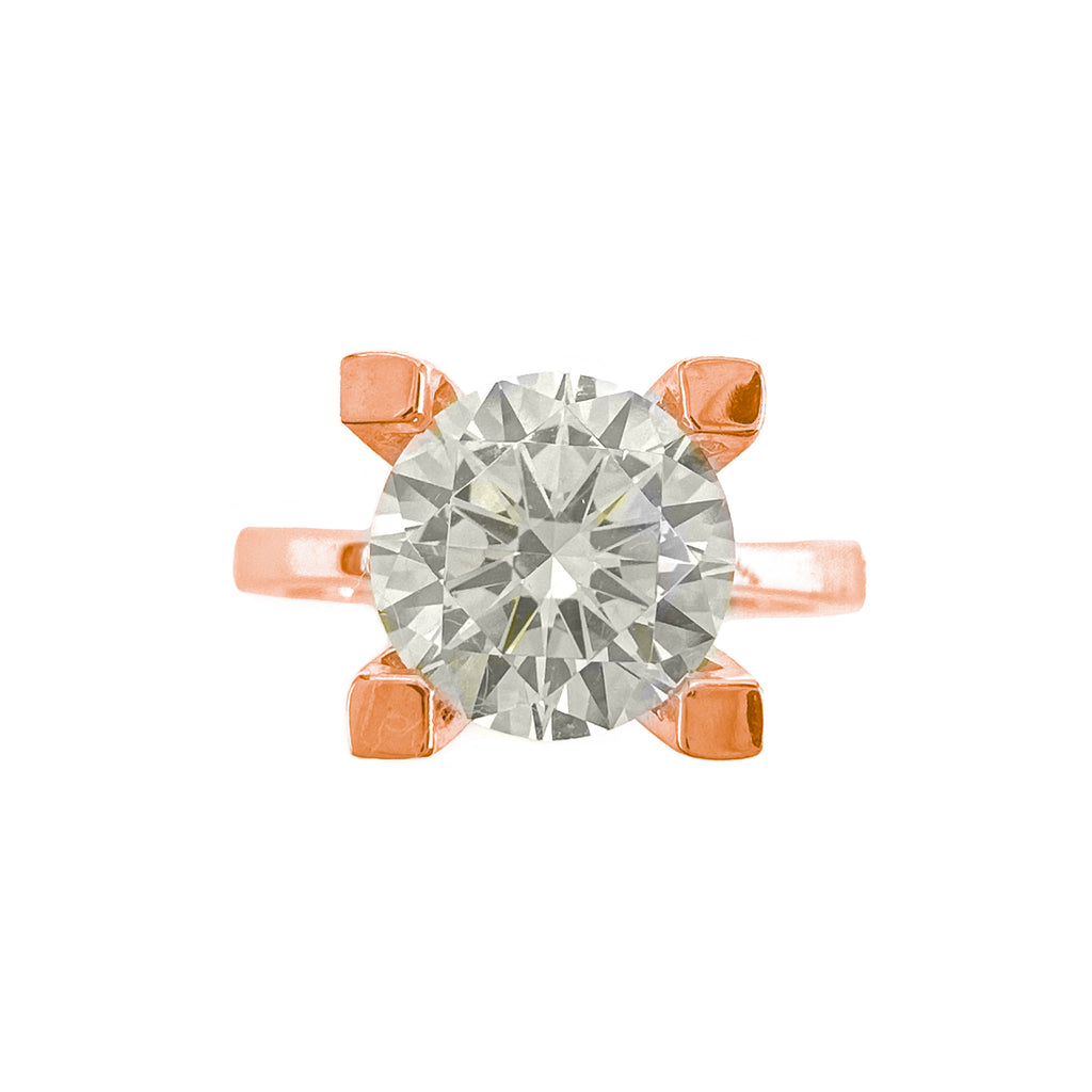 Üç Karat G-Color Tektaş Yüzük